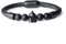 COAI Geschenkideen Herrenarmband Echtes Lederarmband Matt Onyx Armband mit Gladiator Sparta Helm Zubehör