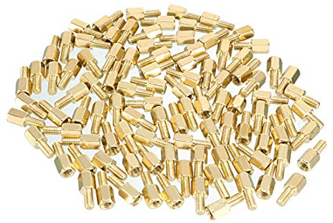 sourcing map 100 Stücke M3 6+6mm Weiblich Gewinde Patt Abstandhalter Schrauben PCB Säule DE de
