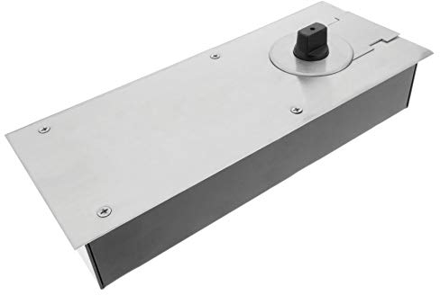 PrimeMatik LK061-VCES Türschließer für den Boden. Automatisches Schließen von Türen von 80 kg 700-900 mm 258 x 103 x 48 mm (LK061), silberfarben