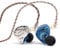 Linsoul KZ ZS10 Pro, 4BA+1DD 5 Driver in Ear Monitor, HiFi Wired Earbuds, Gaming Earbuds, Hybrid IEM Earphones with Stainless Steel Faceplate, Recessed 2 Pin Detachable Cable(With Mic, Blue)