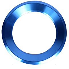 VDARK Lenkrad Logo Kappen Aufkleber Aufkleber Emblem Abzeichen Logo Abdeckung für Skoda Zubehör Innendekoration Metall Octavia Super Karoq Kodiaq GT Kamiq GT 2014 15 16 17 18 19 20 2021 2022 (Blau)