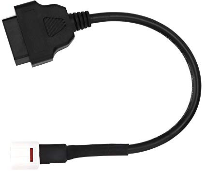4-Pol OBD2 Diagnosekabel ABS-Stecker Motorrad-Adapter | Kfz-Diagnoseadapter, 4-Pin-Schnittstelle, Robuste ABS-Konstruktion, Für Motorrad-Eigenanalyse