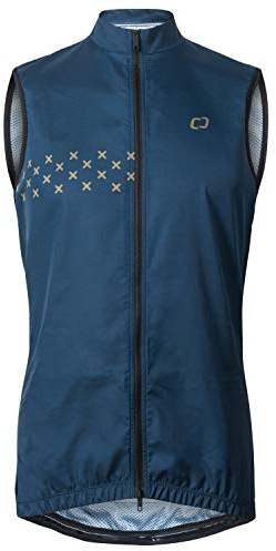 CATENA Men's Vest Windproof Sleeveless Jacket Visibility Safety Gilet Super-Light Coat Active Windbreaker (Medium, Navy-blue)