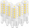 G9 LED Glühbirne 3W Neutralweiß 4000K, 420LM G9 LED Lampen, Entspricht 28W 40W Halogen birne, Kein Flackern LED G9 Leuchtmittel, AC 220-240V, 360°Abstrahlwinkel, 5er Pack