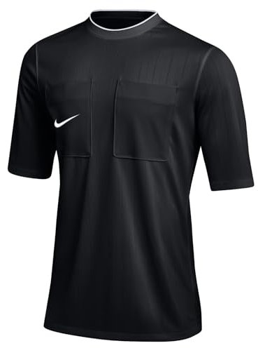 NIKE DH8024-010 M NK DF REF II JSY SS 22 T-shirt Men's BLACK/WHITE Size L