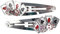 Haarspangen Lustige Auffällige Motive für Kinder Halloween Fasching Karneval Cosplay Haarschmuck für Damen (Haarclip Poker Karten und Würfel)
