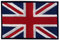 Écusson brodé drapeau britannique Union Jack à repasser ou à coudre
