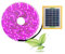 Solar Plant Grow Light Strips, 5 W LED Hoher Lichtstrom FöRdern das Wachstum, Solarpanel-Netzteil, LED-Wachstumslampen, FüR GemüSeblumensäMlinge Im Innenbereich ()