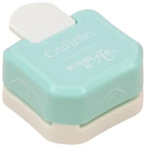 Craftelier - 3-in-1-Eckenstanzer mit Druckhebel zur Herstellung von 3 Größen von Etikettenecken auf Papier, Karton und Fotopapier: speziell für Scrapbooking und Bastelarbeiten