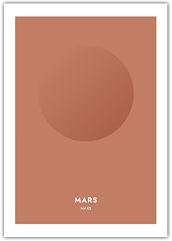 MOTIVISSO Poster Planeten - Mars - Mars (Standard) 50 cm x 70 cm