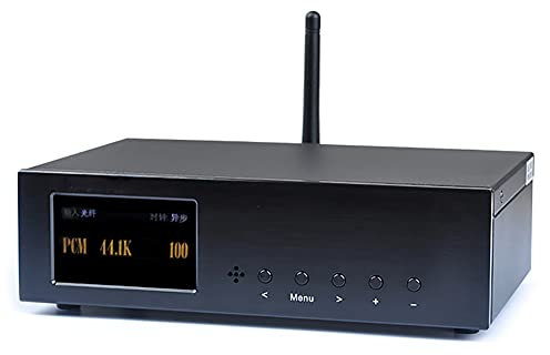 Decodificador de Audio, Receptor decodificador USB Bluetooth, Pantalla de 2,8 , LDAC USB DAC DSD512 PCM32Bit/384Khz, Salida AUX/RCA de 3,5mm para estéreo doméstico
