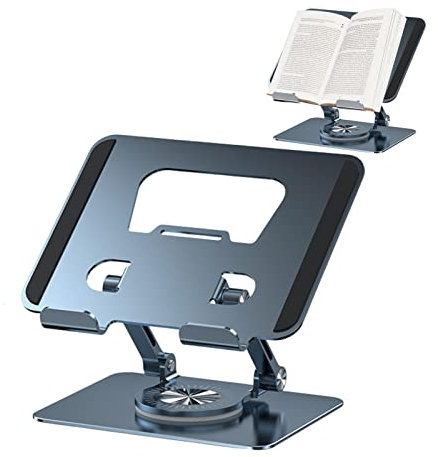 Truejoy tablette bureau, téléphone pliable en métal avec rotation stable à 360 degrés – téléphone et tablette pour regarder la télévision, le streaming en