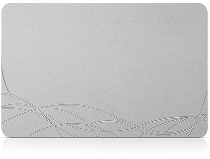 NAYAHOSE Badematte Stein Super Saugfähig, Stone Bath Mat, Kieselgur Natürlich Stein Badematte 60x39cm rutschfest, Duschvorleger Badvorleger Schnell Trocknend