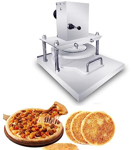 OPSREY Pizza Press, Electric Stainless Steel Tortilla Press Machine Max 8.7''/22cm Commercial Small Dough Press 300kg/661 lbs Pressure, Pizza Forming Machine for Pizza, Pie,Tortillas, Pastry