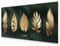 murando - Akustikbild Set Blätter 100x40 cm 5 tlg Bilder Akustikschaum Schallschutz Akustikpaneele Wandpaneele Schalldämmung Wandbild Schallabsorber Akustikplatten Pflanzen Motiv Natur b-A-0905-b-m