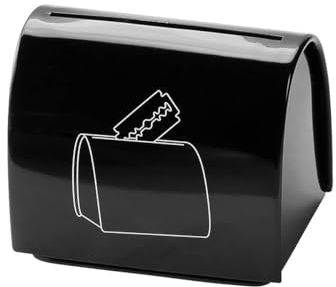 Safety Razor Blades Case, Shaver Disposal Storage Safe Bank Double Edge Safety Razors Storage Box Razor Slice Recycling Container Box for Storing Blades