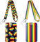 PANTIDE 4pcs Regenbogen-Love Lanyard mit ID-Kartenhaltern: LGBTQ Liebe ist Liebe, Halstuch mit Regenbogen-Kartenhalter für Gay Pride Accessoires und LGBT Party Zubehör