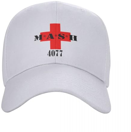 ZAMASS Basecap Klassische MASH 4077 Logo Baseball Cap Männer Frauen Einstellbar Erwachsene Militär Aram War Tv Show Papa Hut Sommer Snapback Hüte Geschenk