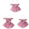 Wisafory 3 Stück Mini Makramee Anhänger Boho Wandbehang klein Wandteppich Handgewebte Baumwollschnur Gewebte Quaste Tapisserie Hängende Ornamente Auto Spiegel Charm für Hausdeko Rosa-ABC