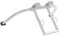 Ladder Stabilizer, Adjustable Heavy Duty Wing Span Wall Roof Ladder Standoff with Rubber Seat & 4 Installation Holes, Extended Ladder Stabilizer Accessory for Roof Gutter (Silver