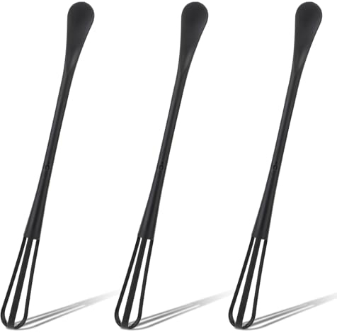 3 Tragbaren Mini-Schneebesen, Schneebesen Klein PP-Kunststoff, Schneebesen Set Der Schneebesen eignet sich zum Kochen Mixen Eierschlagen Rühren
