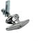 Truck Cap Locking T-Handles 1 Pack Camper Topper Lock, Camper Shell Locks and Keys T-Handle Canopy Replacement Lock, Black T Handle Garage Lock Blind Mount Locking T-Handle Lock