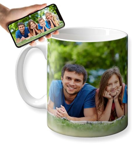 OOPS Taza mug personalizada con foto y/o texto | 100% Personalizable | Bastidor de Madera | Regalo para Bodas, Cumpleaños, San Valentín y Recuerdos (Taza, 330ml)