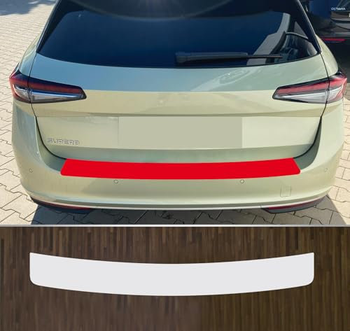 kompatibel mit Skoda Superb 4 Kombi ab 2023 passgenaue Lackschutzfolie Ladekantenschutz transparent