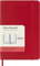 Moleskine Tagesplaner, Tagesagenda 2026 12 Monate, Mit Weichem Einband und Elastischem Verschluss, Pocket-Format 9x14, Farbe Rot