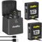 Durapro 2X 2100mah Batterie + LED 3 Slots Chargeur de boîte pour gopro Hero 13 Noir caméra