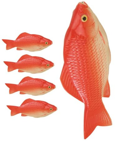 ibasenice Realistisches Fischmodell-Set 5-teilig Fischornamente Aus Schaumstoff Dekoration für Aquarien