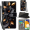 PHINIENLAND Handyhülle für Samsung Galaxy A53 5G Hüllen Premium Leder Case Klappbar Wallet Magnet Kartenfach Standfunktion Schutzhülle kompatibel mit Samsung A53 5G Cover,Blumen