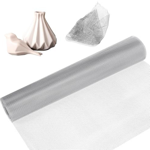 Sculpting Wire Mesh 15.7 Inch by 16.4 Foot Aluminum Molding Wire Roll for Arts and Craft Clay DIY Projects Dioramas Jewelry Masks Train Scenery Home Decor