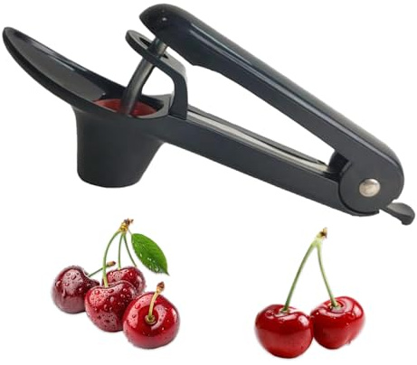 Kirschentkerner,Kirschkernentferner Edelstahl,Cherry Pitter Entsteiner | Premium Tragbarer Entsteiner Kirschen,Kirschenentkerner und Fruit Pit Remover,Obstentkerner für Kirschen und Früchte