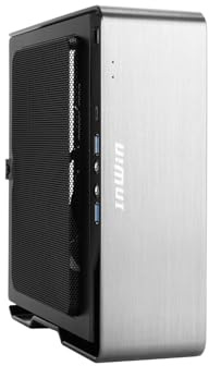 InWin Chopin MAX-Mini-ITX 200W 80+ Gold Power Supply Case Kompatibel mit AMD Custom Intel I/O Strip-Silver-IW-CS-CHOPINMAXSIL-PS200W