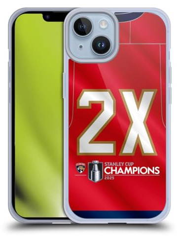 Head Case Designs Offizielle NHL Florida Panthers Trikot Stanley Cup Meister 2025 Gel Handyhülle Hülle [Militärischer Schutzgrad] Kompatibel mit Apple iPhone 14