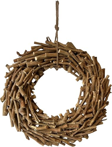 Kranz Türkranz Weihnachten Advent Tischkranz Weide naturbelassen mit Schnur Zweige 40, 45 oder 57 cm Durchmesser (40 cm)