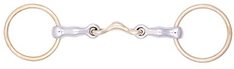 Stübben Gebiss 2227 Island-Trense doppelt gebrochen - 11,5 cm - 12 mm - Sweet Copper Mittelstück