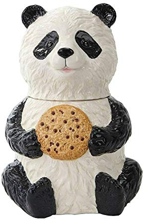 Pacific Giftware Chinesischer Panda-Keksdose, Traditionell, Keramik, 17,8 x 17,8 x 24,1 cm, Süßes Küchenzubehör