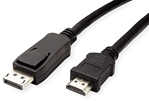 Value DisplayPort Cable DP-HDTV. M/M. Black. 1.5m