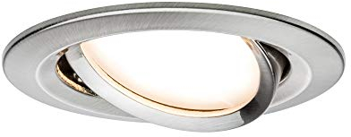Paulmann Premium EBL Set Coin Slim dimmbar rund schwenkbar LED 1x6,8W 2700K 230V 51mm Eisen g/Alu