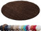 HomebyHome Teppich Rund Hochflor 200 cm Rund - Shaggy Runder Teppich Wohnzimmer Braun Extra Weich und Flauschig - Waschbarer Langflor Teppiche für Schlafzimmer, Küche, Flur - Carpet, Halı, Kilim
