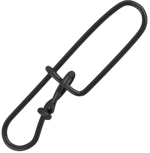 Spro Matt Black Double Insurance Lock Snap - Sicherheits Einhänger, Größe/Tragkraft/Packungsinhalt:Gr. 4 / 55kg / 8 Stück
