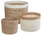 Atmosphera - Set de 3 paniers - Jute - Blanc