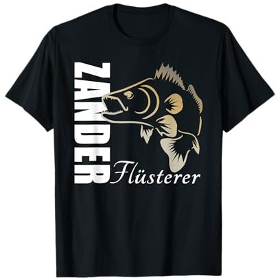 Zanderangeln und Zanderzubehör - Zander Flüsterer T-Shirt