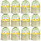 LA BELLEFÉE Citronella Kerzen, Zitronengras Duftkerzen im Dose, Aromatherapie Sojawachs Outdoor Kerzen für Innen und Draussen (12 x 95 g)