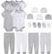 Chamie Kurzarm Body Kleidung für Mädchen und Jungen - Wickelbody und Hosen Set für Neugeborene