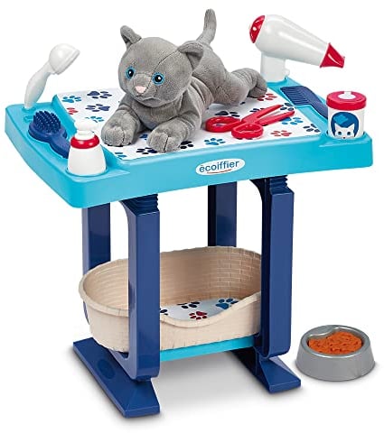 Ecoiffier Table de toilettage Bleu des 18 Mois
