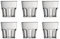 Garnet - Verre en plastique réutilisable modèle Minidrink transparent X 6 pièces - 16 cl au bord - 10 cl au service - 100 % Made In Italy