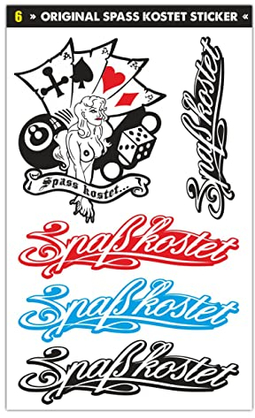 Spaß Kostet Sticker Set Aufkleber